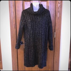 Chunky knit sweater dress